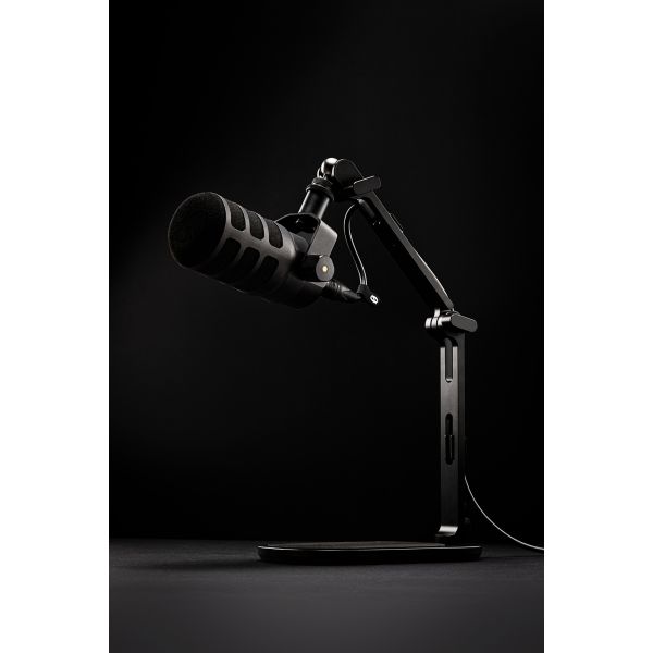 RØDE DS3 prémium asztali gömbfejes-karos stúdió állvány, fekete